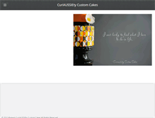 Tablet Screenshot of curiaussietycakes.com